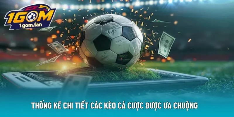 Thống kê chi tiết các kèo cá cược được ưa chuộng